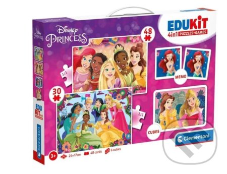 Spoločenská hra: Edukit Princess 4v1 (Clementoni). Clementoni Spoločenská hra: Edukit Princess 4v1 (Clementoni). Clementoni