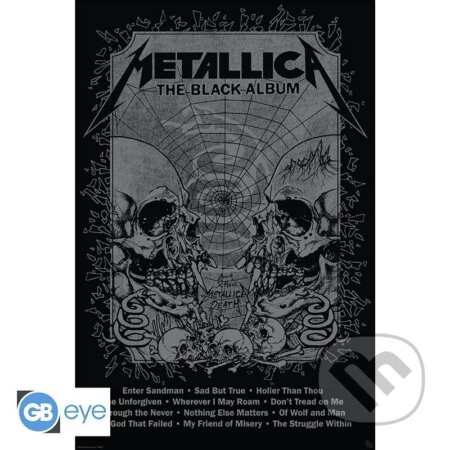 Metallica Plagát Maxi - Black Album (ABYstyle). ABYstyle, 2024 Metallica Plagát Maxi - Black Album (ABYstyle). ABYstyle, 2024