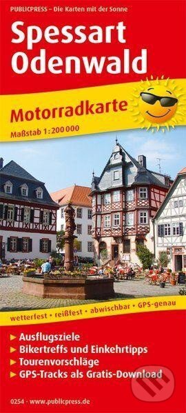 Spessart-Odenwald 1:200 000 / motocyklová mapa (freytag&berndt). freytag&berndt, 2018 Spessart-Odenwald 1:200 000 / motocyklová mapa (freytag&berndt). freytag&berndt, 2018