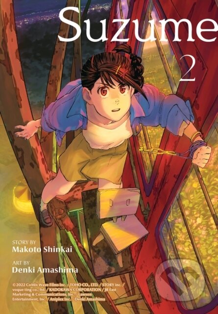 Kniha: Suzume 2 (Makoto Shinkai a Denki Amashima). Vertical, 2024 Kniha: Suzume 2 (Makoto Shinkai a Denki Amashima). Vertical, 2024