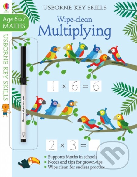 Kniha: Wipe-Clean Multiplying 6-7 (Holly Bathie). Usborne, 2017 Kniha: Wipe-Clean Multiplying 6-7 (Holly Bathie). Usborne, 2017