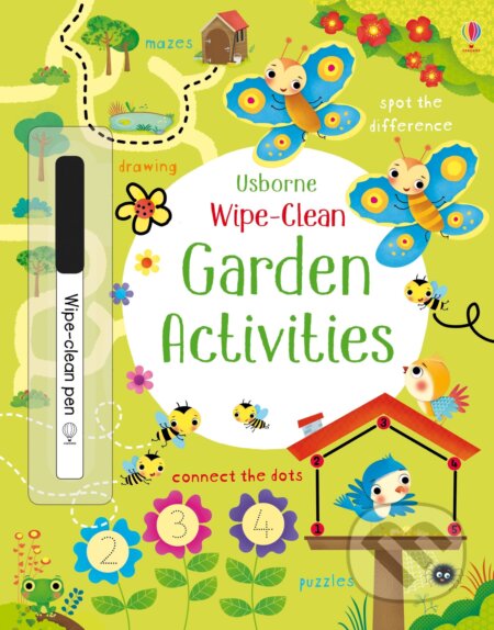 Wipe-Clean Garden Activities - Kirsteen Robson, Dania Florino (ilustrátor), Usborne, 2017
