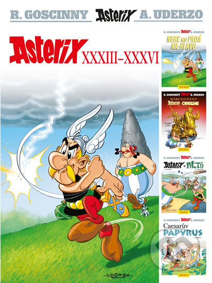 Kniha: Asterix (Díl XXXIII - XXXVI) (Albert Uderzo a René Goscinny). Egmont ČR, 2017 Kniha: Asterix (Díl XXXIII - XXXVI) (Albert Uderzo a René Goscinny). Egmont ČR, 2017