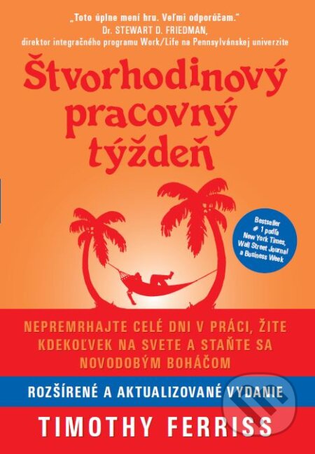 Kniha: Štvorhodinový pracovný týždeň (Timothy Ferriss). Tatran, 2017 Kniha: Štvorhodinový pracovný týždeň (Timothy Ferriss). Tatran, 2017