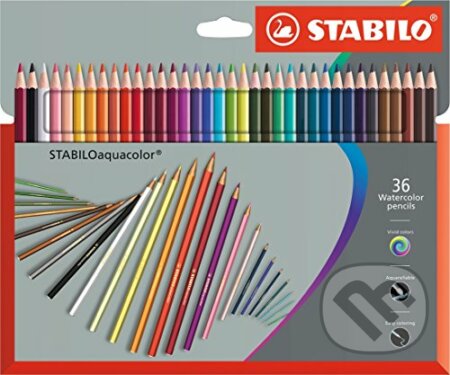 STABILO aquacolor (36 kusov v kartónovom púzdro), STABILO, 2017