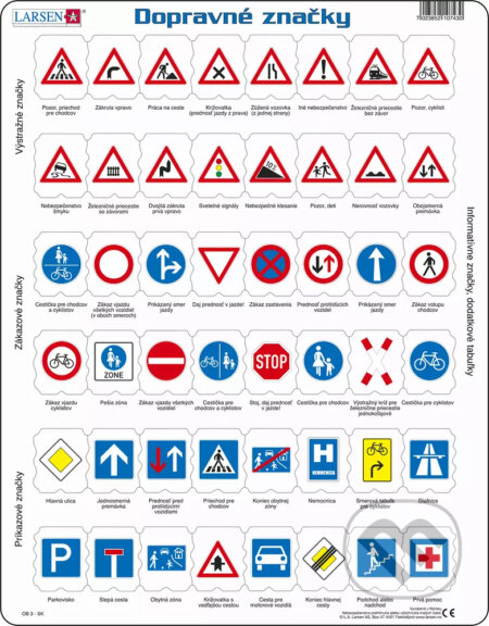 Puzzle: Dopravné zančky (OB3) (Larsen). Larsen, 2020 Puzzle: Dopravné zančky (OB3) (Larsen). Larsen, 2020