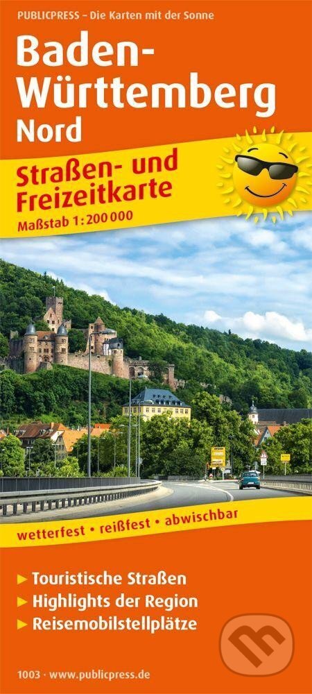 Bádensko-Württembersko sever 1:200 000 / automapa (freytag&berndt). freytag&berndt, 2017 Bádensko-Württembersko sever 1:200 000 / automapa (freytag&berndt). freytag&berndt, 2017