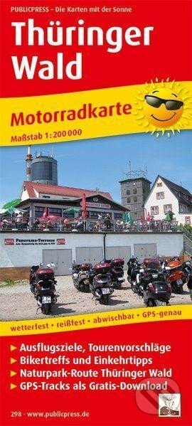 Durynský les 1:200 000 / motocyklová mapa (freytag&berndt). freytag&berndt, 2018 Durynský les 1:200 000 / motocyklová mapa (freytag&berndt). freytag&berndt, 2018