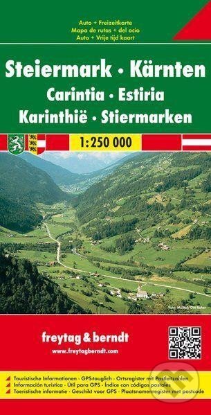 Štýrsko-Korutany 1:250 000 / automapa (freytag&berndt). freytag&berndt, 2020 Štýrsko-Korutany 1:250 000 / automapa (freytag&berndt). freytag&berndt, 2020
