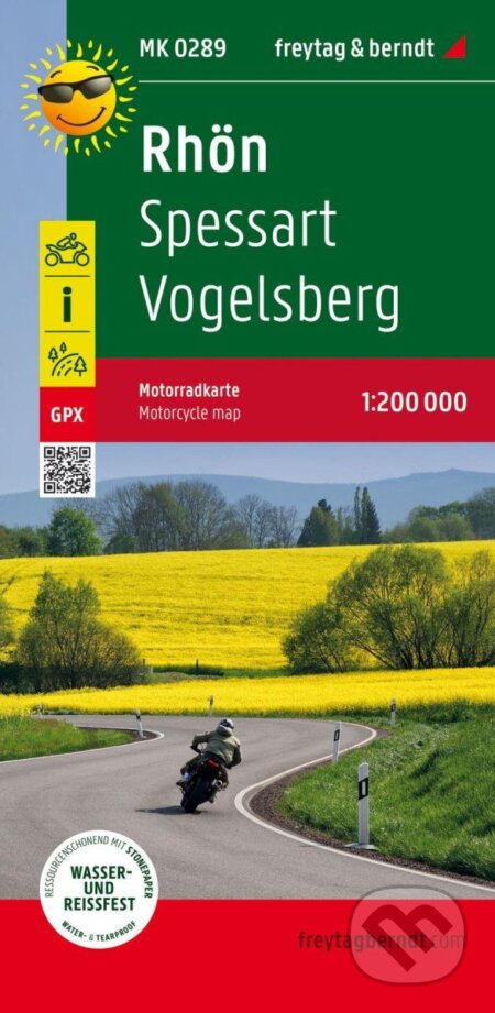 Rhön-Spessart-Vogelsberg 1:200 000 / motocyklová mapa (freytag&berndt). freytag&berndt, 2022 Rhön-Spessart-Vogelsberg 1:200 000 / motocyklová mapa (freytag&berndt). freytag&berndt, 2022