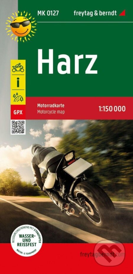 Harz 1:150 000 / motocyklová mapa (freytag&berndt). freytag&berndt, 2022 Harz 1:150 000 / motocyklová mapa (freytag&berndt). freytag&berndt, 2022