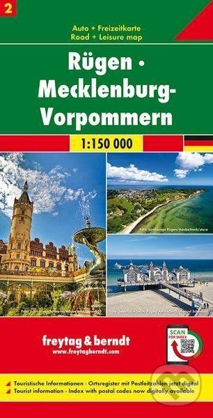 Rujána-Meklenbursko-Přední Pomořansko 1:150 000 / automapa (freytag&berndt). freytag&berndt, 2019 Rujána-Meklenbursko-Přední Pomořansko 1:150 000 / automapa (freytag&berndt). freytag&berndt, 2019