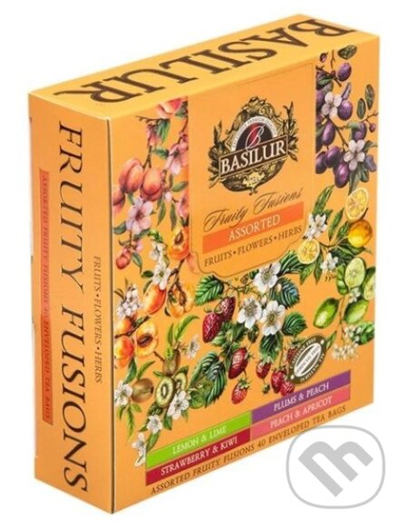 Kávy a čaje: BASILUR Fruity fusions Without Hibiscus Assorted (Bio - Racio). Bio - Racio, 2024 Kávy a čaje: BASILUR Fruity fusions Without Hibiscus Assorted (Bio - Racio). Bio - Racio, 2024