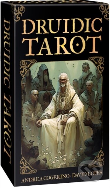 Společenská hra: Druidic Tarot (Andrea Cogerino a David Lopes). Lo Scarabeo, 2024 Společenská hra: Druidic Tarot (Andrea Cogerino a David Lopes). Lo Scarabeo, 2024