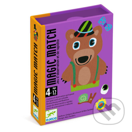 Společenská hra: Magic Match: kartová hra postrehu a rýchlosti (Djeco). Djeco, 2024 Společenská hra: Magic Match: kartová hra postrehu a rýchlosti (Djeco). Djeco, 2024