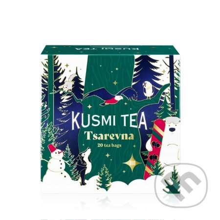 Kávy a čaje: Kusmi Tea Porciovaný čierny vianočný čaj Tsarevna Bio, 20 vrecúšok (Kusmi Tea). Kusmi Tea, 2024 Kávy a čaje: Kusmi Tea Porciovaný čierny vianočný čaj Tsarevna Bio, 20 vrecúšok (Kusmi Tea). Kusmi Tea, 2024