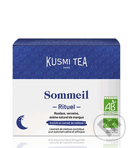 Kávy a čaje: Kusmi Tea Porciovaný bylinný čaj pre kvalitný spánok Sleep Ritual, 18 vrecúšok (Kusmi Tea). Kusmi Tea, 2024 Kávy a čaje: Kusmi Tea Porciovaný bylinný čaj pre kvalitný spánok Sleep Ritual, 18 vrecúšok (Kusmi Tea). Kusmi Tea, 2024
