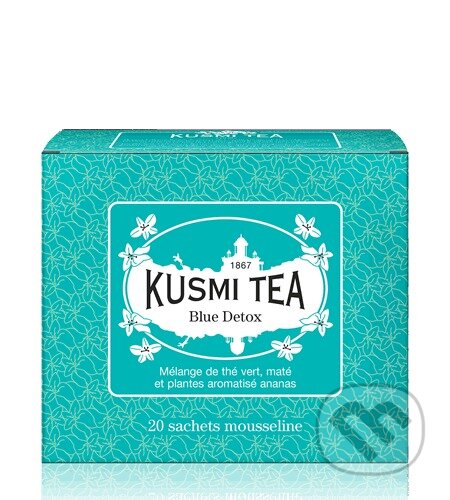 Kávy a čaje: Kusmi Tea Porciovaný zelený čaj Blue Detox, 20 vrecúšok BLUE20S (Kusmi Tea). Kusmi Tea, 2024 Kávy a čaje: Kusmi Tea Porciovaný zelený čaj Blue Detox, 20 vrecúšok BLUE20S (Kusmi Tea). Kusmi Tea, 2024