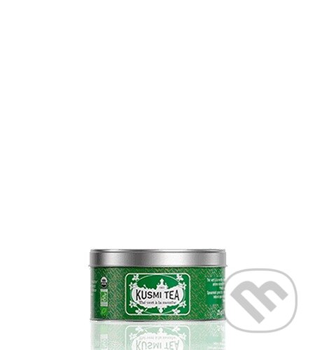 Kávy a čaje: Kusmi Tea Sypaný zelený čaj Spearmint green tea Bio, kovová dóza 20 g (Kusmi Tea). Kusmi Tea, 2024 Kávy a čaje: Kusmi Tea Sypaný zelený čaj Spearmint green tea Bio, kovová dóza 20 g (Kusmi Tea). Kusmi Tea, 2024