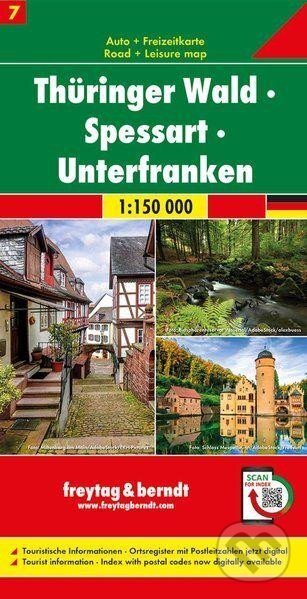 Durynský les-Spessart-Unterfranken 1:150 000 / automapa (freytag&berndt). freytag&berndt, 2019 Durynský les-Spessart-Unterfranken 1:150 000 / automapa (freytag&berndt). freytag&berndt, 2019