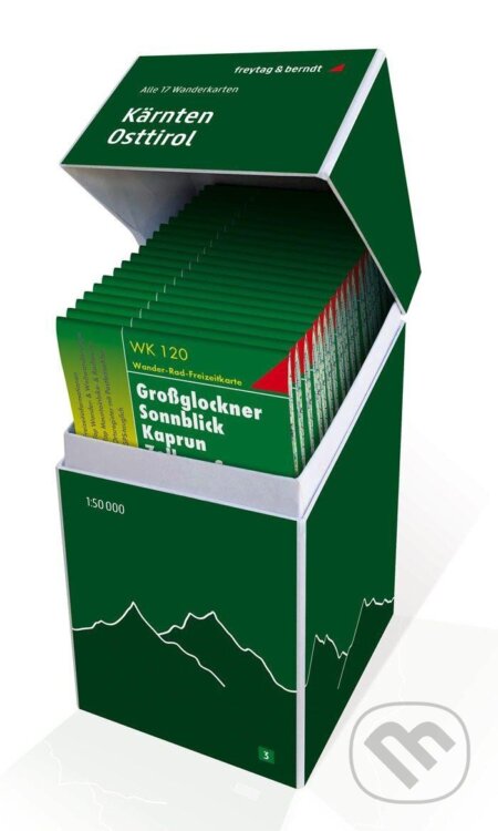 Korutany-Východní Tyrolsko 1:50 000 / sada 20 turistických a cykloturistických map (freytag&berndt). freytag&berndt, 2020 Korutany-Východní Tyrolsko 1:50 000 / sada 20 turistických a cykloturistických map (freytag&berndt). freytag&berndt, 2020