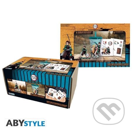 Demon Slayer Darčekový set (Kelímok s brčkom, Akrylová figúrka, Samolepky) (ABYstyle). ABYstyle, 2024 Demon Slayer Darčekový set (Kelímok s brčkom, Akrylová figúrka, Samolepky) (ABYstyle). ABYstyle, 2024