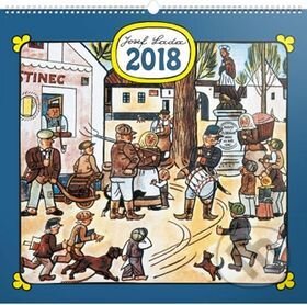 Kalendář nástěnný 2018 - Josef Lada Náves, Presco Group, 2017