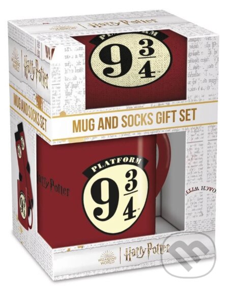 Darčekový set - hrnček s ponožkami Harry Potter: Nástupište 9 3/4 (Harry Potter). Harry Potter, 2024 Darčekový set - hrnček s ponožkami Harry Potter: Nástupište 9 3/4 (Harry Potter). Harry Potter, 2024