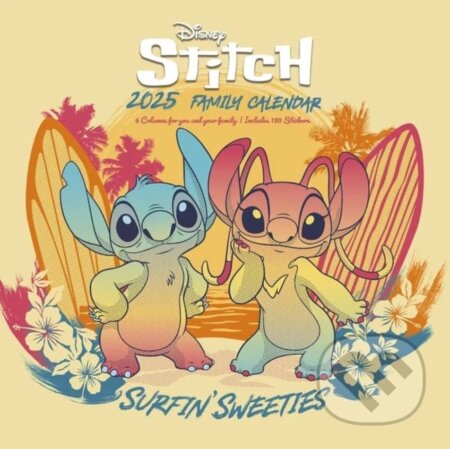 Oficiálny nástenný kalendár - organizér Disney 2025 - Lilo & Stitch: Sladké Surfovanie (). , 2024 Oficiálny nástenný kalendár - organizér Disney 2025 - Lilo & Stitch: Sladké Surfovanie (). , 2024