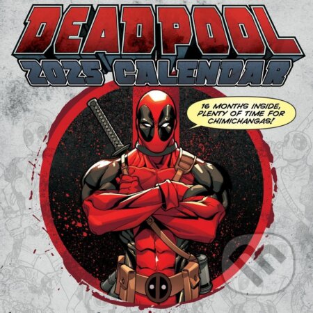 Oficiálny nástenný kalendár 2025 - Marvel Comics: Deadpool (Deadpool). Deadpool, 2024 Oficiálny nástenný kalendár 2025 - Marvel Comics: Deadpool (Deadpool). Deadpool, 2024