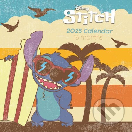 Oficiálny nástenný kalendár 2025 - 16 mesiacov Disney - Lilo & Stitch: Dovolenková nálada (). , 2024 Oficiálny nástenný kalendár 2025 - 16 mesiacov Disney - Lilo & Stitch: Dovolenková nálada (). , 2024