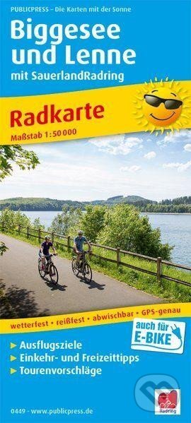 Kniha: Biggesee a Lenne se SauerlandRadring 1:50 000 / cyklistická mapa (freytag&berndt). freytag&berndt, 2019 Kniha: Biggesee a Lenne se SauerlandRadring 1:50 000 / cyklistická mapa (freytag&berndt). freytag&berndt, 2019
