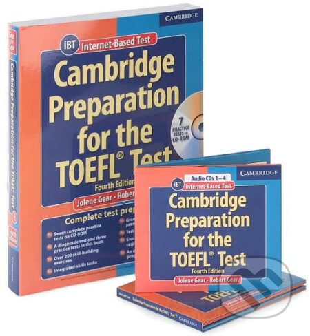 Kniha: Cambridge Preparation for the TOEFL® Test Book with CD-ROM and Audio CDs Pack (Jolene Gear a Robert Gear). Cambridge University Press, 2006 Kniha: Cambridge Preparation for the TOEFL® Test Book with CD-ROM and Audio CDs Pack (Jolene Gear a Robert Gear). Cambridge University Press, 2006