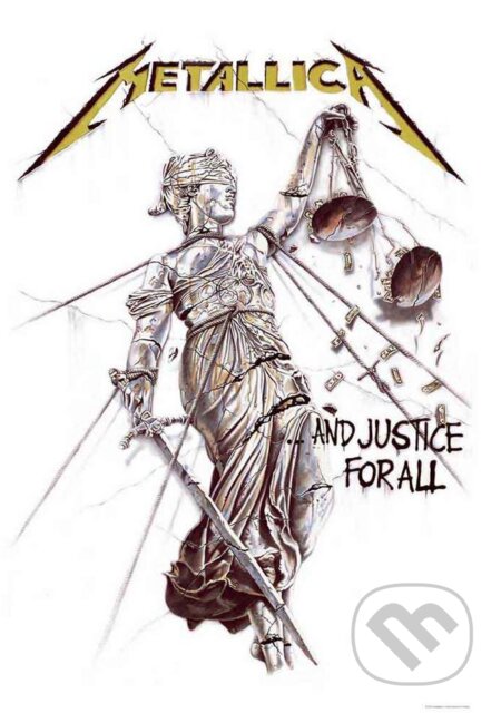 Textilný plagát - vlajka Metallica: And Justice For All (Metallica). Metallica, 2024 Textilný plagát - vlajka Metallica: And Justice For All (Metallica). Metallica, 2024