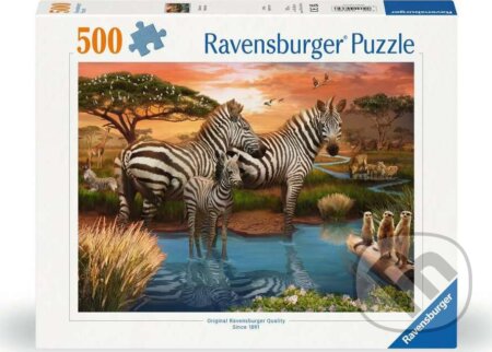 Puzzle: Zebry (Ravensburger). Ravensburger, 2024 Puzzle: Zebry (Ravensburger). Ravensburger, 2024