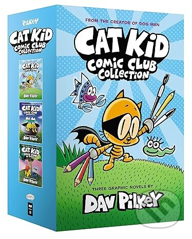 Kniha: Cat Kid Comic Cluc Collection 1-3 (Dav Pilkey). GRAPHIX, 2022 Kniha: Cat Kid Comic Cluc Collection 1-3 (Dav Pilkey). GRAPHIX, 2022