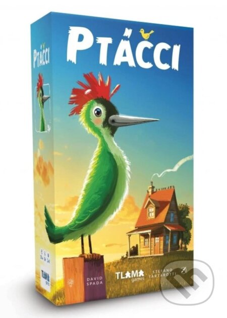 Společenská hra: Ptáčci (David Spada). Tlama games, 2024 Společenská hra: Ptáčci (David Spada). Tlama games, 2024