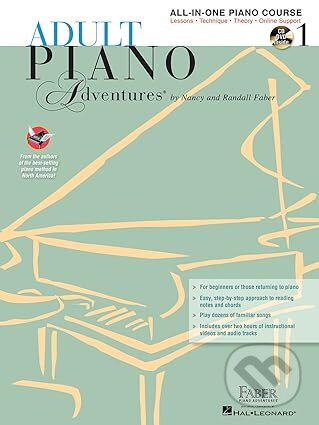 Kniha: Adult Piano Adventures All-In-One Book 1 (Nancy Faber a Randall Faber). FABER, 2002 Kniha: Adult Piano Adventures All-In-One Book 1 (Nancy Faber a Randall Faber). FABER, 2002