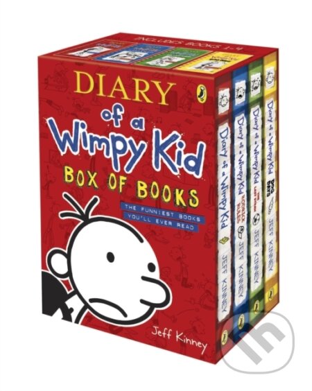 Kniha: Diary of a Wimpy Kid Box of Books (Jeff Kinney). Puffin Books, 2011 Kniha: Diary of a Wimpy Kid Box of Books (Jeff Kinney). Puffin Books, 2011