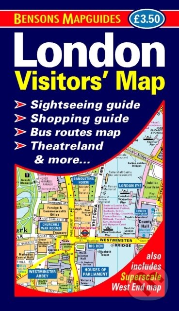 Kniha: London Visitors' Map (Bensons MapGuides). , 2023 Kniha: London Visitors' Map (Bensons MapGuides). , 2023
