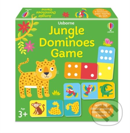 Kniha: Jungle Dominoes Game (Kate Nolan). Usborne, 2023 Kniha: Jungle Dominoes Game (Kate Nolan). Usborne, 2023