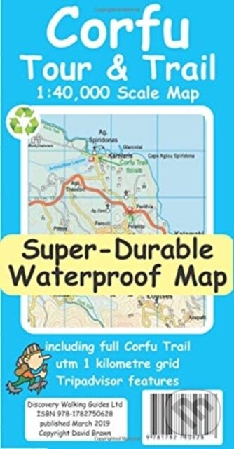 Kniha: Corfu Tour & Trail Super-Durable Map 2Nd (David Brawn). , 2019 Kniha: Corfu Tour & Trail Super-Durable Map 2Nd (David Brawn). , 2019