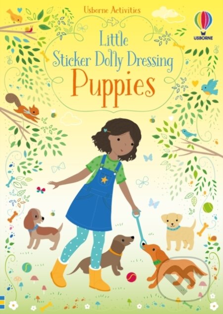 Kniha: Little Sticker Dolly Dressing Puppies (Fiona Watt). Usborne, 2019 Kniha: Little Sticker Dolly Dressing Puppies (Fiona Watt). Usborne, 2019