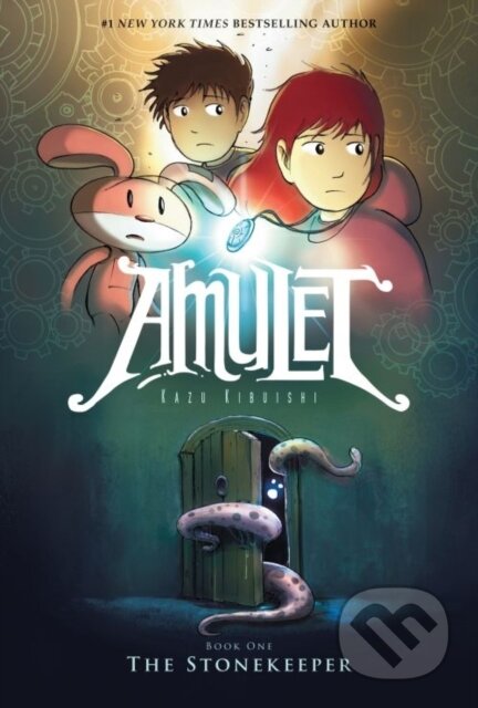 Kniha: Amulet Stonekeeper Book One (Kazu Kibuishi). Scholastic, 2017 Kniha: Amulet Stonekeeper Book One (Kazu Kibuishi). Scholastic, 2017