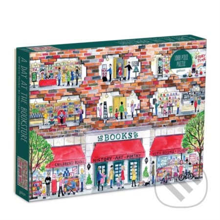 Kniha: Michael Storrings A Day at the Bookstore 1000 Piece Puzzle (Galison). Mudpuppy Press, 2021 Kniha: Michael Storrings A Day at the Bookstore 1000 Piece Puzzle (Galison). Mudpuppy Press, 2021