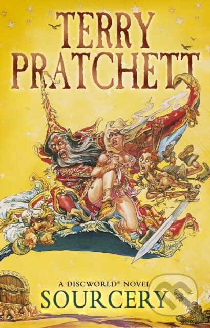 Kniha: Sourcery (Terry Pratchett). Corgi Books, 2012 Kniha: Sourcery (Terry Pratchett). Corgi Books, 2012