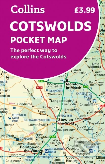Kniha: Cotswolds Pocket Map (Collins Maps). Collins, 2022 Kniha: Cotswolds Pocket Map (Collins Maps). Collins, 2022