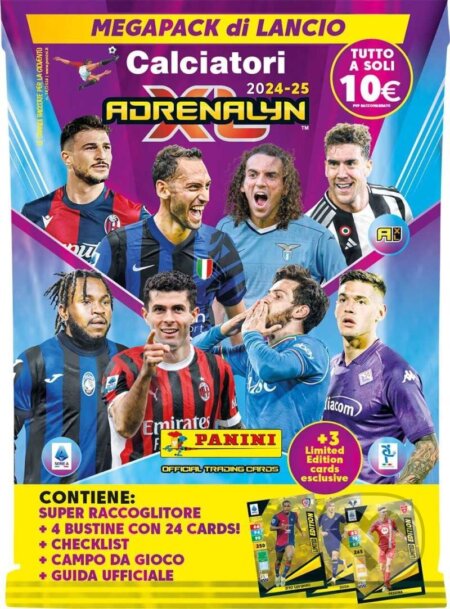 Společenská hra: Panini SERIE A 2024/2025 - Adrenalyn starter set (Corfix). Corfix Společenská hra: Panini SERIE A 2024/2025 - Adrenalyn starter set (Corfix). Corfix