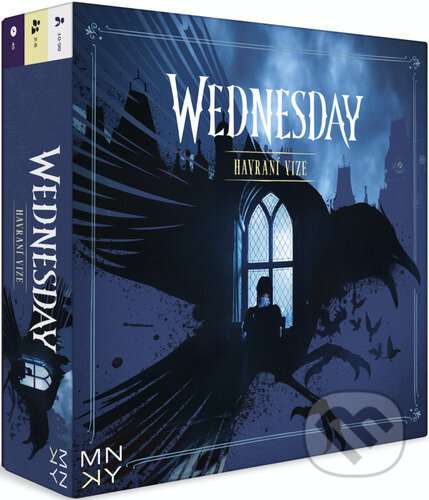 Společenská hra: Wednesday Havraní Vize (MNKY). MNKY, 2024 Společenská hra: Wednesday Havraní Vize (MNKY). MNKY, 2024