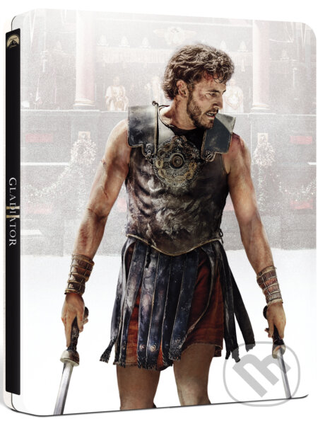 Film: Gladiátor II - Ultra HD Blu-ray (steelbook) (Ridley Scott) (Steelbook). Magicbox, 2025 Film: Gladiátor II - Ultra HD Blu-ray (steelbook) (Ridley Scott) (Steelbook). Magicbox, 2025
